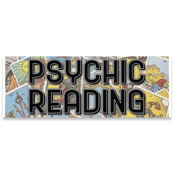 Signmission Psychic Readings Banner Concession Stand Food Truck Single Sided B-96-30139 - main